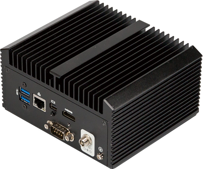 Rückseite des Mini Embedded PC GIGAIPC QBiX-KBLA7100H-A1