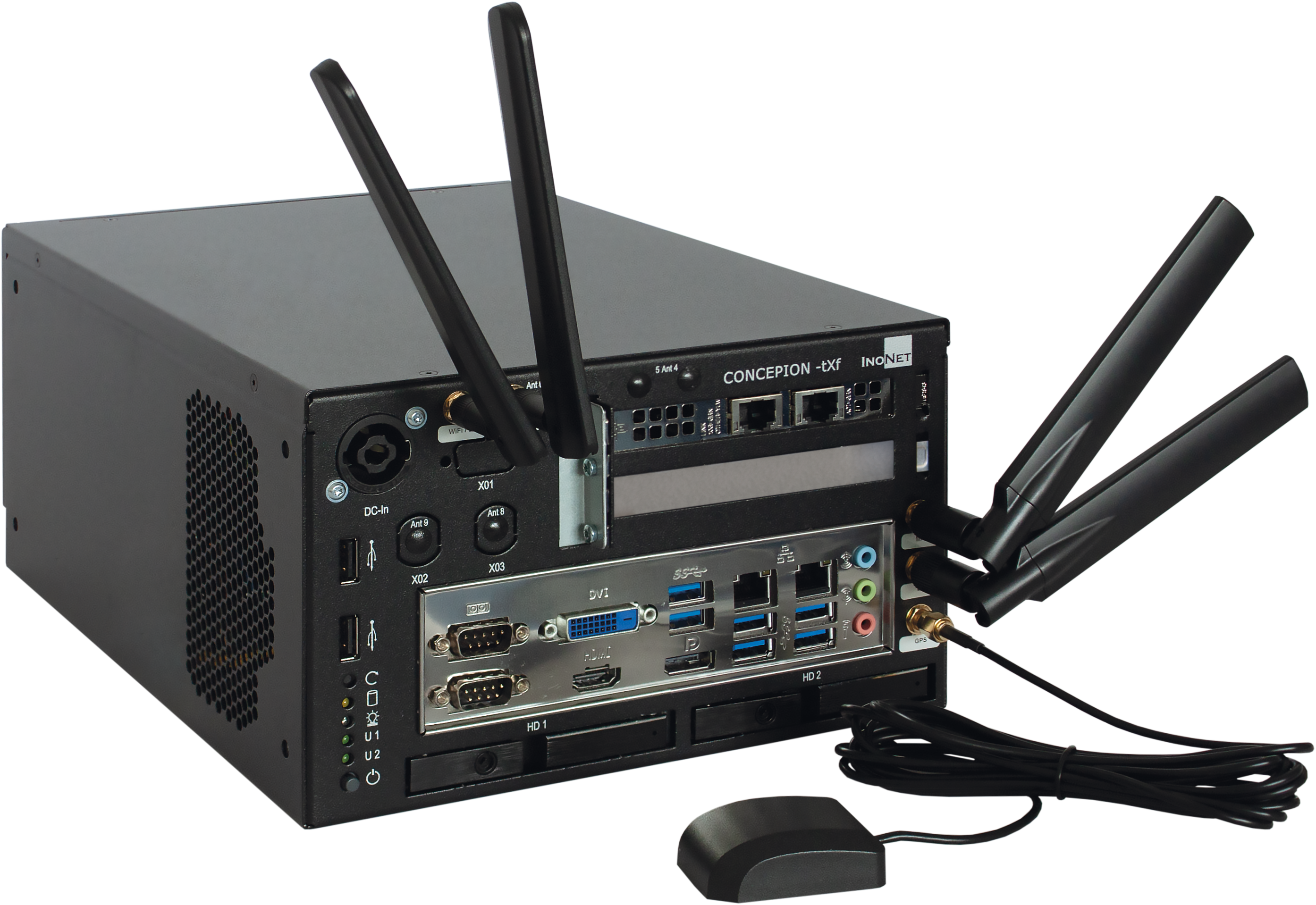 Concepion®-tXf-L-v3-Copy-Station – Wi-Fi/Bluetooth und GNSS/LTE (optional) (Abb. ohne QuickTray®-v3 Aufsatz)